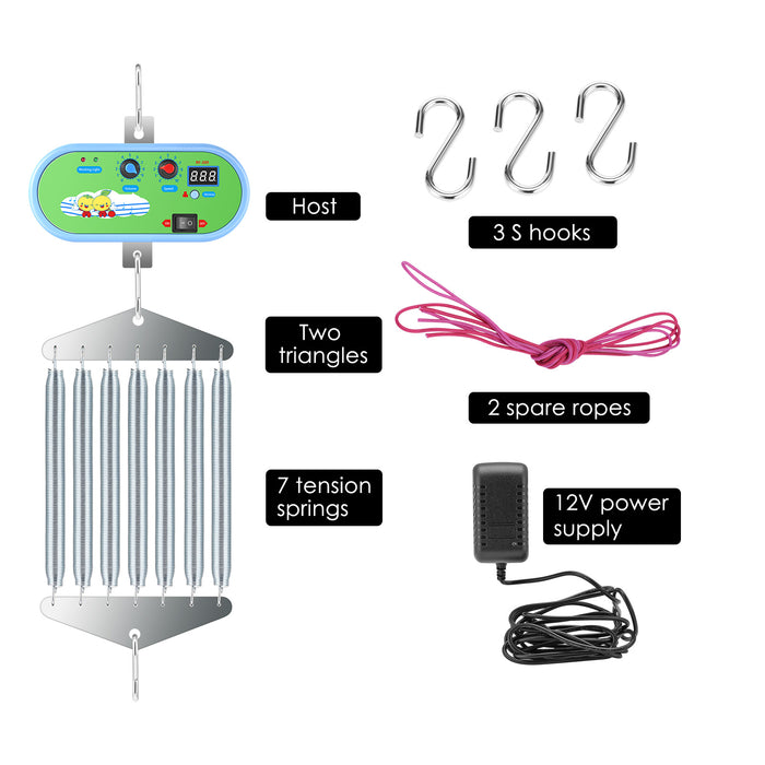 Controller elettrico per bilanciere per bambini Driver per culla a dondolo culla a molla per bambini motore per amaca per bambini 10 livelli di velocità regolabile