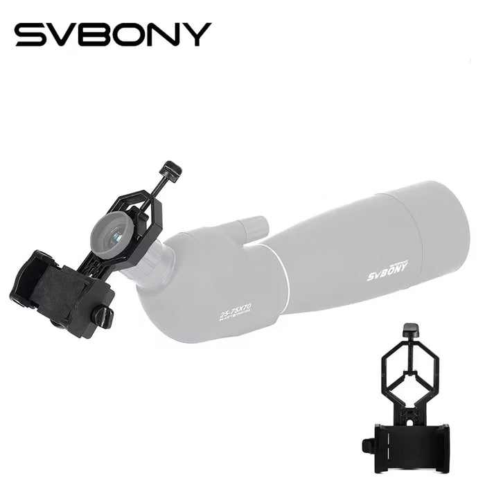 SVBONY Adattatore universale per telefono cellulare Supporto per oculare Diametro 25-48 mm per telescopio binoculare monoculare Cannocchiale