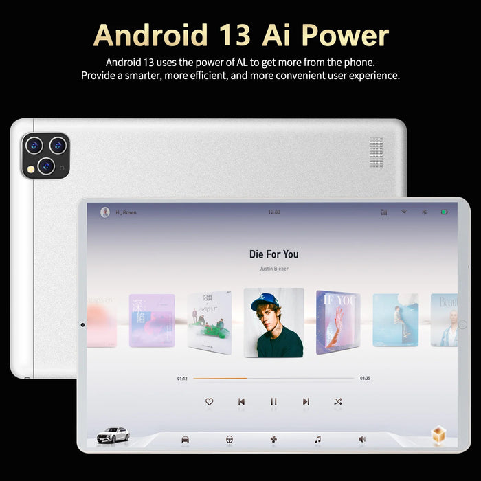 2024 nuovo tablet PC 5G tablet da 11.6 pollici android 16GB + 1TB ROM 16MP + 32MP rete 12000mAh Android 13.0 Wifi Bluetooth Dual SIM