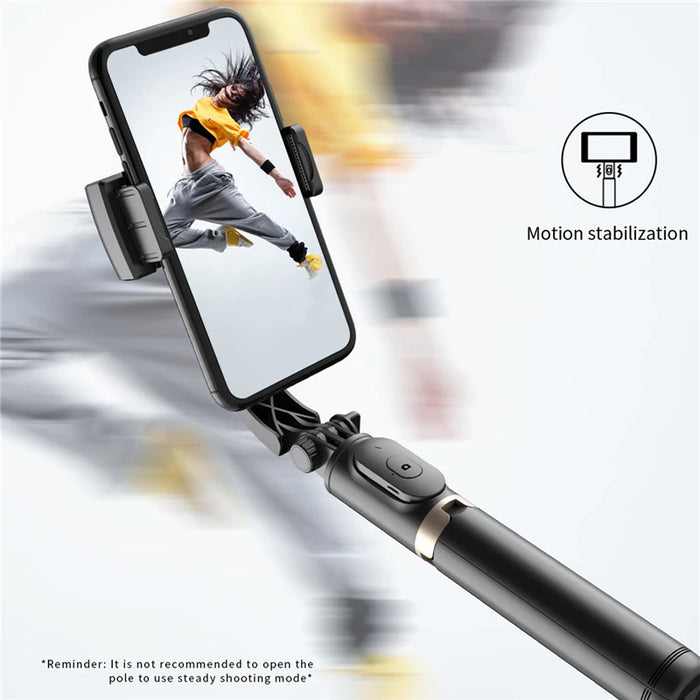 Roreta 2023 nuovo stabilizzatore cardanico Selfie Stick treppiede Wireless pieghevole con otturatore Bluetooth monopiede per IOS Android