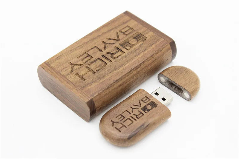 Chiavetta USB JASTER 128 GB Memory Stick 2.0 Logo gratuito in legno Pendrive personale personalizzato 4 GB 8 GB 16 GB 32 GB 64 GB Regalo di nozze