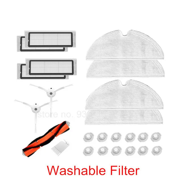 Accessori originali Roborock per Mi 1 / 1S Mi Robot aspirapolvere/SDJQR01RR/SDJQR02RR / S50 / S51 spazzola filtro Mop parti