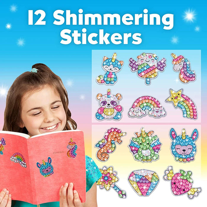 12 crea Big Gem Diamond Painting Sticker Kit Art Craft Girls Boys Unicorn Animal Sealife Magical Mosaic Dot Sticky Toys Gifts