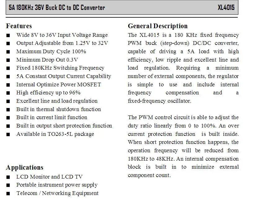 XL4015 5A DC a DC CC CV Batteria al litio Step down Scheda di ricarica Convertitore di potenza a LED Caricatore al litio Modulo step down XL4015 E1