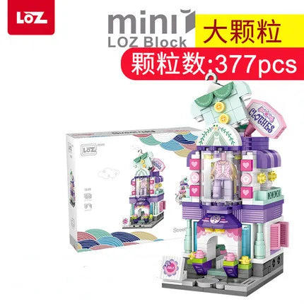 LOZ Building Blocks City View Scene caffetteria negozio al dettaglio architettura modello assemblaggio giocattolo regalo di natale per bambini adulto