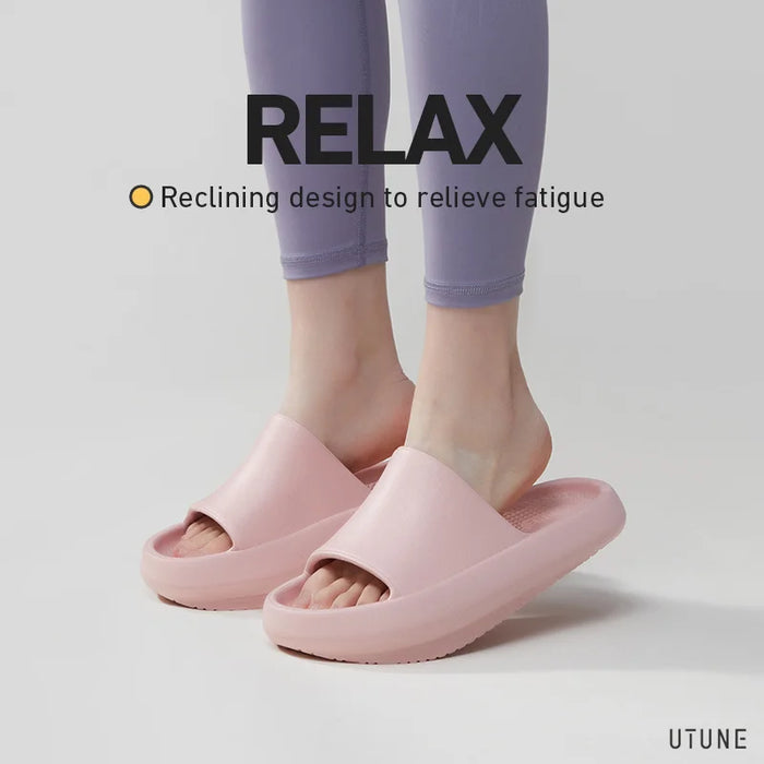 UTUNE-ciabatte da Yoga per donna, scarpe con tacco negativo, dimagrimento delle gambe, perdita di peso, sandali ergonomici, piede piatto, coppia EVA