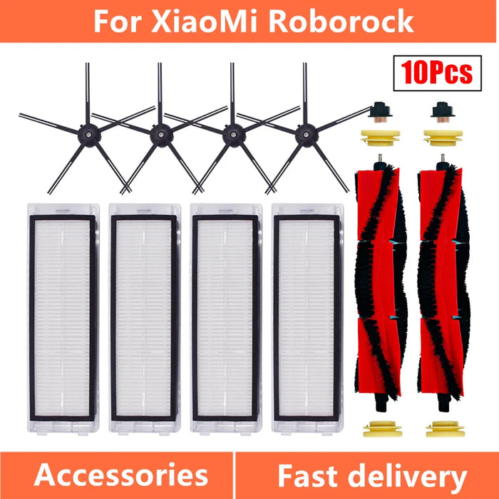 Per XiaoMi Roborock S50 S51 S55 S6 S6 Accessori puri Parti per aspirapolvere Filtro HEPA lavabile Spazzola principale Spazzola laterale