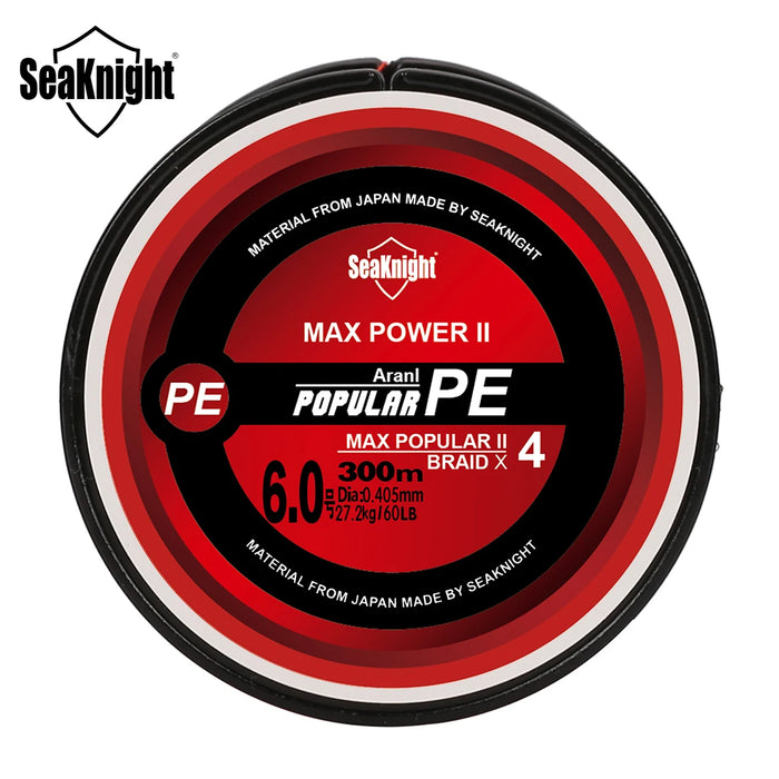 SeaKnight Marca TriPoseidon Serie 4 Fili 300M PE Lenza Intrecciata 8-60LB Lenza Multifilamento Liscia Pesca Alla Carpa