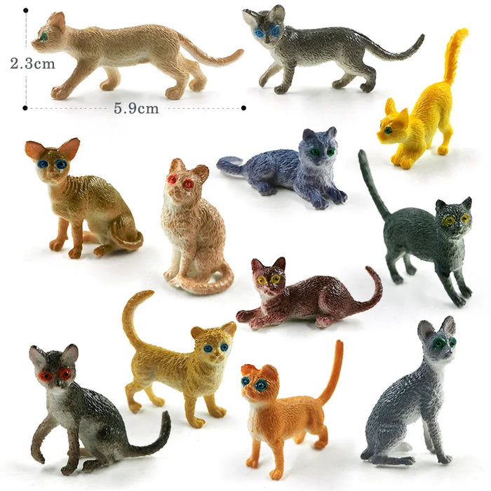 12 pezzi insetto ragno farfalla pesce dinosauro cane gatto cavallo figurine fattoria modello animale action figure set di giocattoli caldi per il regalo dei bambini