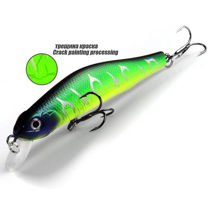 BEARKING 80mm 8.5g di qualità professionale magnete peso esche da pesca minnow manovella modello caldo esca artificiale affrontare