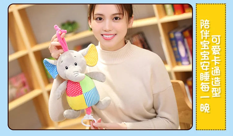 25cm Kawaii Teddy Bear Musical Light peluche Dolls Pat Lamp Sleeping Comfort LED Night Light placare Bear Toys for Girls Gifts