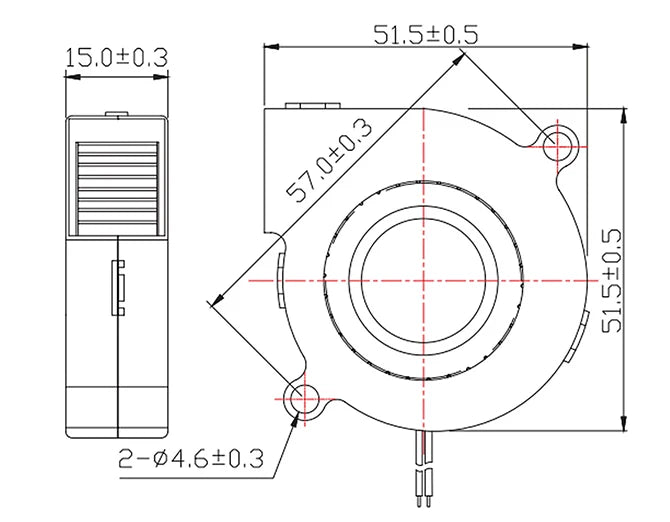 5015/4010/4020 12V e 24V Ventola Turbo di raffreddamento Parti della stampante 3D senza spazzole 2Pin per estrusore DC Cooler Ventilatore Ventole di plastica envio gratis