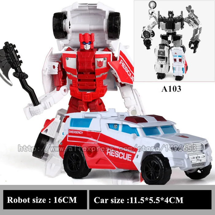 Haizhixing 5 IN 1 Trasformazione Robot Auto Giocattoli Anime Devastator Aereo Carro Armato Modello KO Ragazzi Collezione di Camion Regalo per Adulti per Bambini