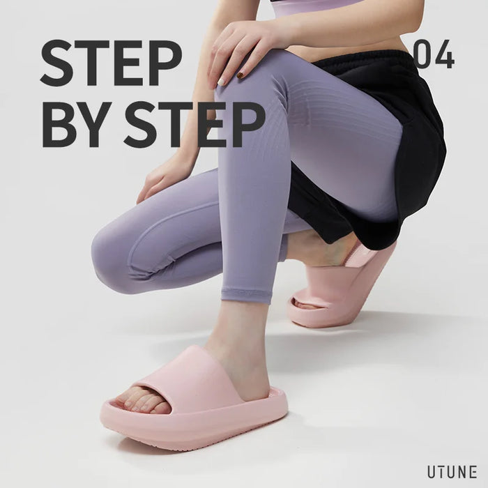 UTUNE-ciabatte da Yoga per donna, scarpe con tacco negativo, dimagrimento delle gambe, perdita di peso, sandali ergonomici, piede piatto, coppia EVA