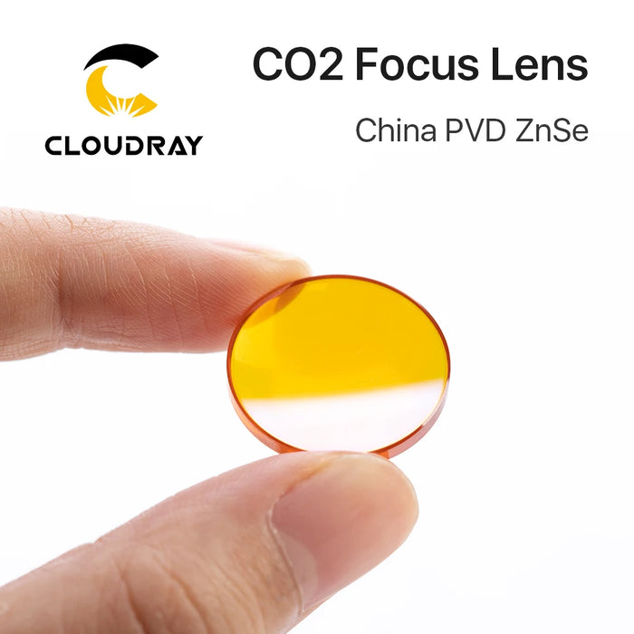 Cloudray China CO2 ZnSe Focus Lens Dia.18 19.05 20 mm FL38.1 50.8 63.5 101.6 127mm 1.5 - 4 "per macchina da taglio per incisione Laser