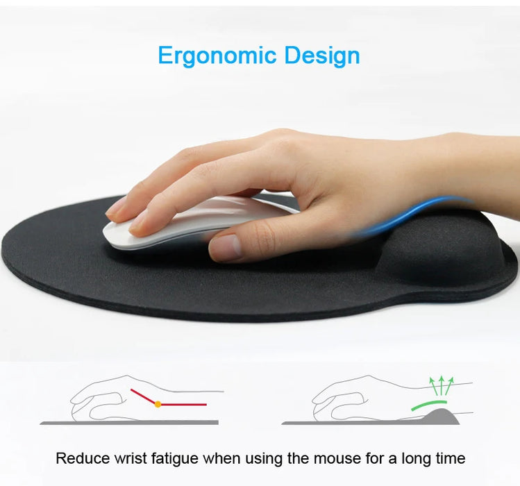 Nuovo tappetino per mouse con poggiapolsi con base antiscivolo Tappetino per poggiapolsi Tappetino per mouse ergonomico per laptop da gioco per ufficio tipografo