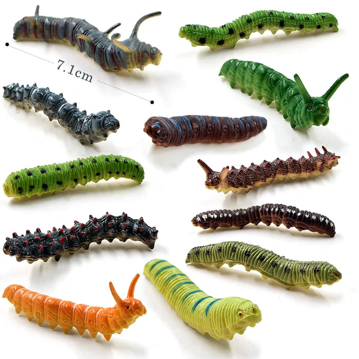 12 pezzi insetto ragno farfalla pesce dinosauro cane gatto cavallo figurine fattoria modello animale action figure set di giocattoli caldi per il regalo dei bambini