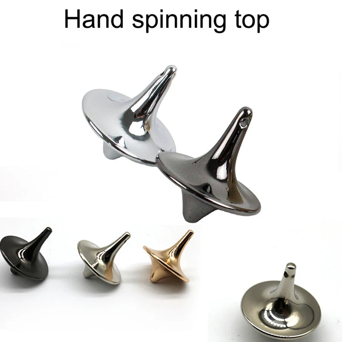 Hot Movie Totem Metal Gyro Silver Hand Spinning Top fingerpastre Small Cyclone giroscopio Antistress Fidget Toys For Children Gifts