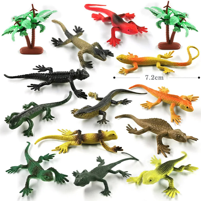 12 pezzi insetto ragno farfalla pesce dinosauro cane gatto cavallo figurine fattoria modello animale action figure set di giocattoli caldi per il regalo dei bambini