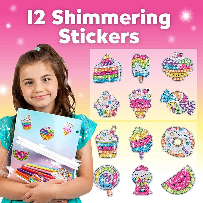 12 crea Big Gem Diamond Painting Sticker Kit Art Craft Girls Boys Unicorn Animal Sealife Magical Mosaic Dot Sticky Toys Gifts