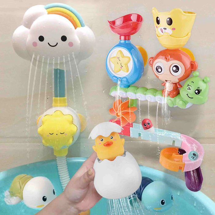 QWZ Baby Cartoon Monkey Classic Shower Bath Toy Animal cospargere bagno nuoto bagno doccia giocattoli educativi per regalo per bambini