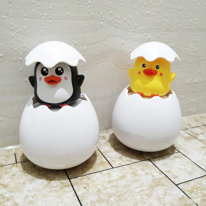 Baby Bathing Toy Kids Cute Duck Penguin Egg Water Spray Sprinkler bagno spraying Shower nuoto Water Toys For Kids Gift