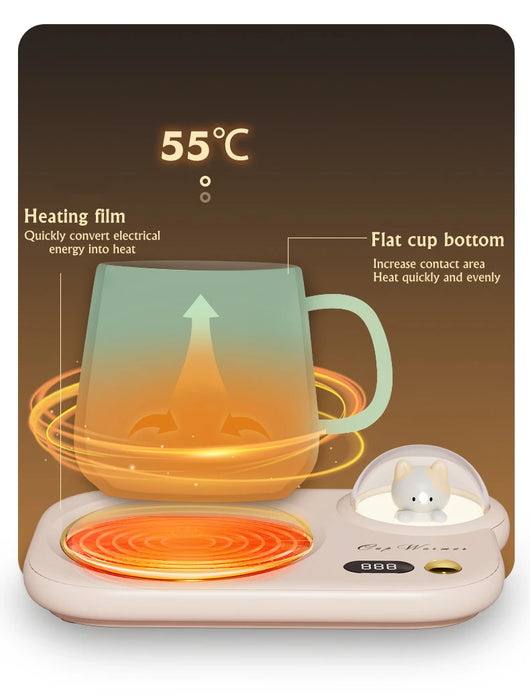 Scalda tazza calore bevanda tazza stuoia mantenere bevanda calda riscaldatore riscaldamento sottobicchiere Pad per caffè latte tè 220V 20W 3 ingranaggi