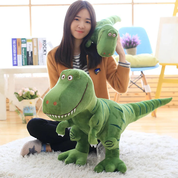 1pc 40-100cm nuovi giocattoli di peluche dinosauro Cartoon Tyrannosaurus simpatiche bambole di peluche per il regalo di compleanno di natale di Halloween