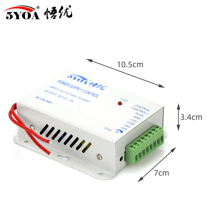 Di Controllo di accesso di Alimentazione Fornitore Trasformatore DC 12V 3A Porta Interruttore del sistema di AC 110 ~ 240V tempo di Ritardo max 15s di Controllo di Alta Qualità