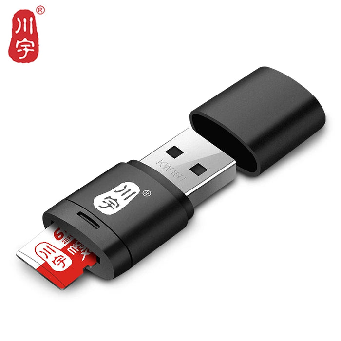 Kawau Micro SD Card Reader 2.0 adattatore USB ad alta velocità con Slot per schede TF C286 supporto massimo lettore di schede di memoria da 128GB per Computer