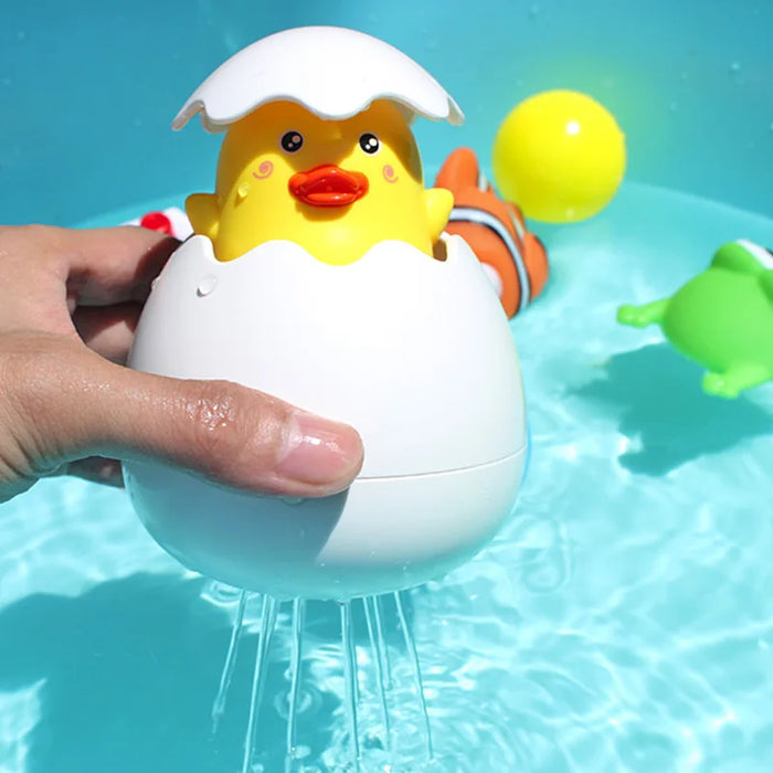 Baby Bathing Toy Kids Cute Duck Penguin Egg Water Spray Sprinkler bagno spraying Shower nuoto Water Toys For Kids Gift