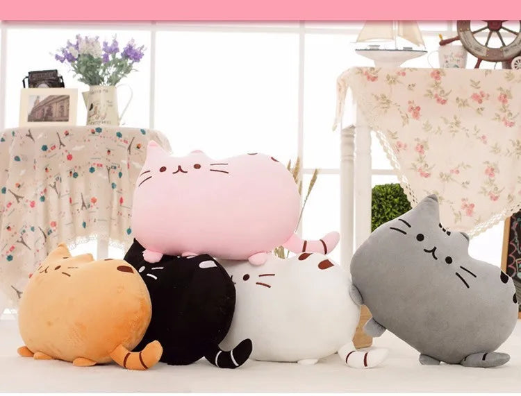 40*30 cm Kawaii Gatto Cuscino Con Cerniera Solo Pelle Senza PP Cotone Biscotti Peluche Animale Bambola Giocattoli Grande Fodera Per Cuscini Peluche regalo