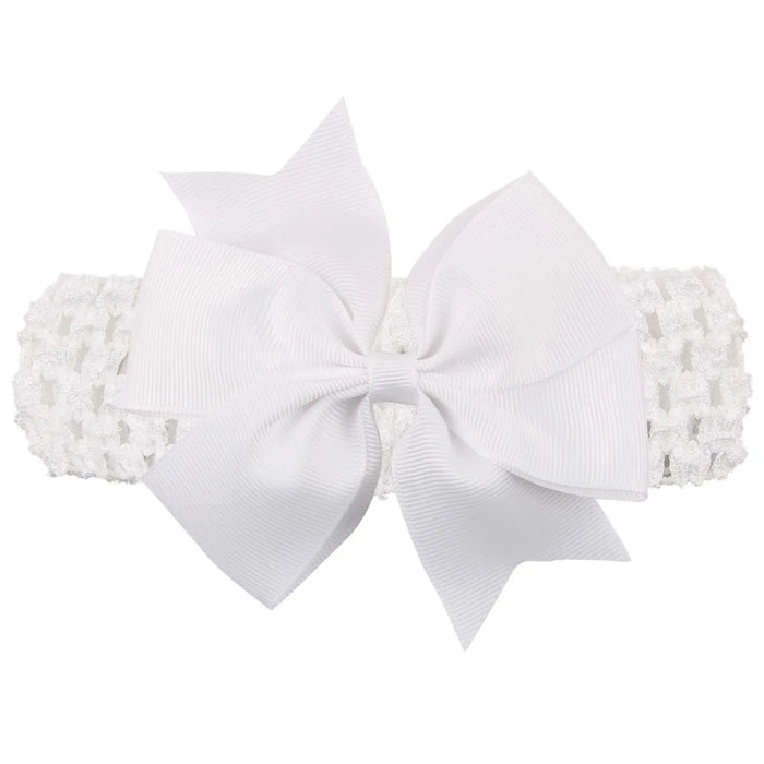 Fascia per bambina accessori per capelli per neonati copricapo neonato regalo di natale bambini fasciatura nastro fiocchi Bowknot morbido elastico