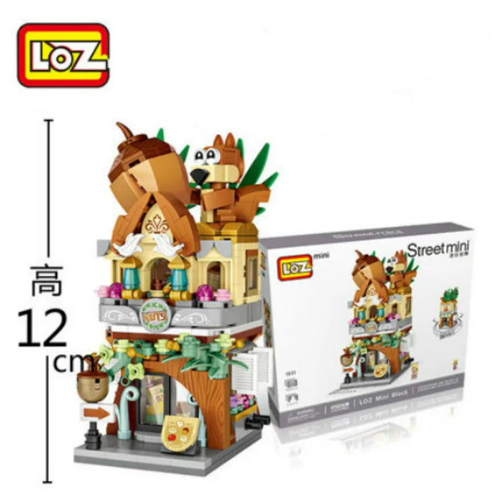 LOZ Building Blocks City View Scene caffetteria negozio al dettaglio architettura modello assemblaggio giocattolo regalo di natale per bambini adulto