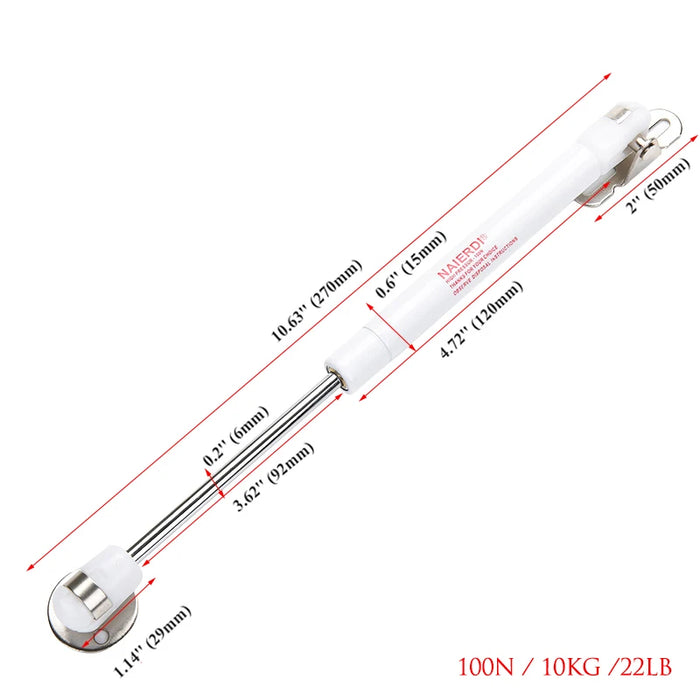 4 PCS NAIERDI 10-15 KG Mobili Molla A Gas Cerniere Armadio Cucina Gabinetto Idraulico Porta Cerniera Tipo Mcpherson Coperchio Supporto scatola di Ferramenteria e attrezzi