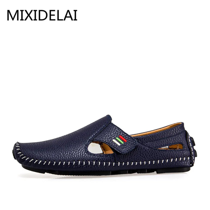 MIXIDELAI Mocassini moda per uomo Mocassini Estate Walking Scarpe casual traspiranti Uomo Gancio e anello Guida Barche Scarpe da uomo Appartamenti