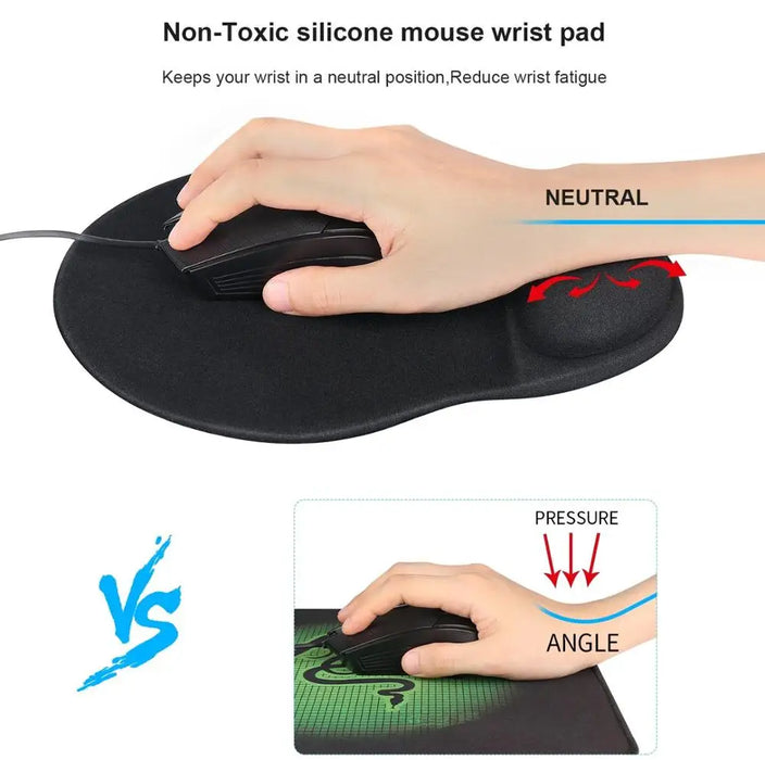 Nuovo tappetino per mouse con poggiapolsi con base antiscivolo Tappetino per poggiapolsi Tappetino per mouse ergonomico per laptop da gioco per ufficio tipografo