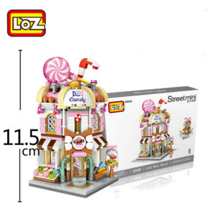 LOZ Building Blocks City View Scene caffetteria negozio al dettaglio architettura modello assemblaggio giocattolo regalo di natale per bambini adulto