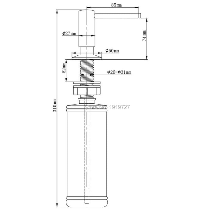 Nuovo Di Alta Qualità 5 di Garanzia Promozione 100% In Ottone Massiccio Testa della Pompa Cucina Commerciale Moderno Lozione Dispenser In Nichel Spazzolato