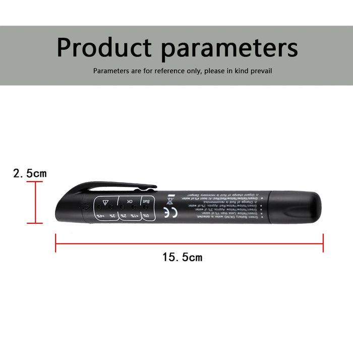 Penna di controllo della qualità dell'olio accurata Tester universale del liquido dei freni Tester digitale del liquido dei freni dell'auto strumento di test automobilistico per Auto del veicolo