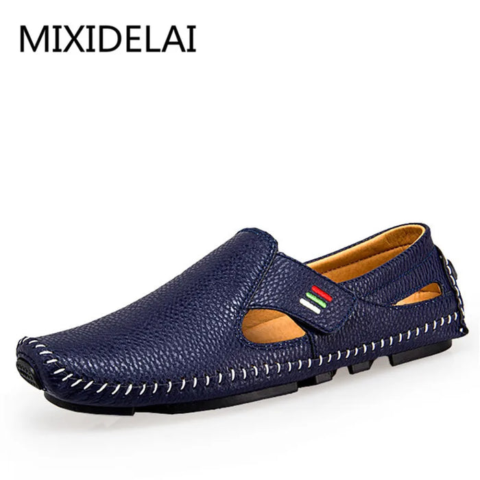 MIXIDELAI Mocassini moda per uomo Mocassini Estate Walking Scarpe casual traspiranti Uomo Gancio e anello Guida Barche Scarpe da uomo Appartamenti