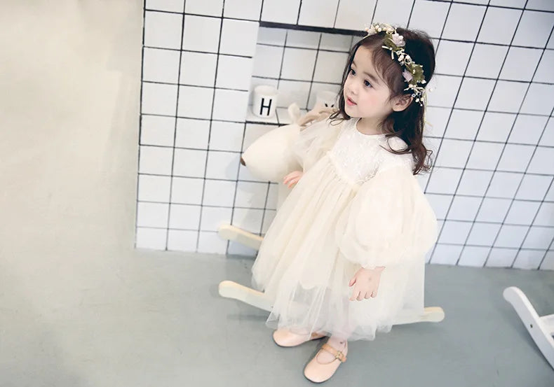 HoneyCherry nuovi abiti per bambini per ragazze Spring Girl Dress Child Baby Sweet Princess Dress Designer Dress Baby Girl Clothes