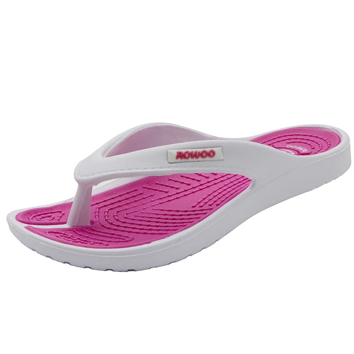 Sandali con pantofola da donna Casual da spiaggia Brand 2024 nuovo design Summer Home Flat Flip-flop Shoes donna Dropshipping di grandi dimensioni