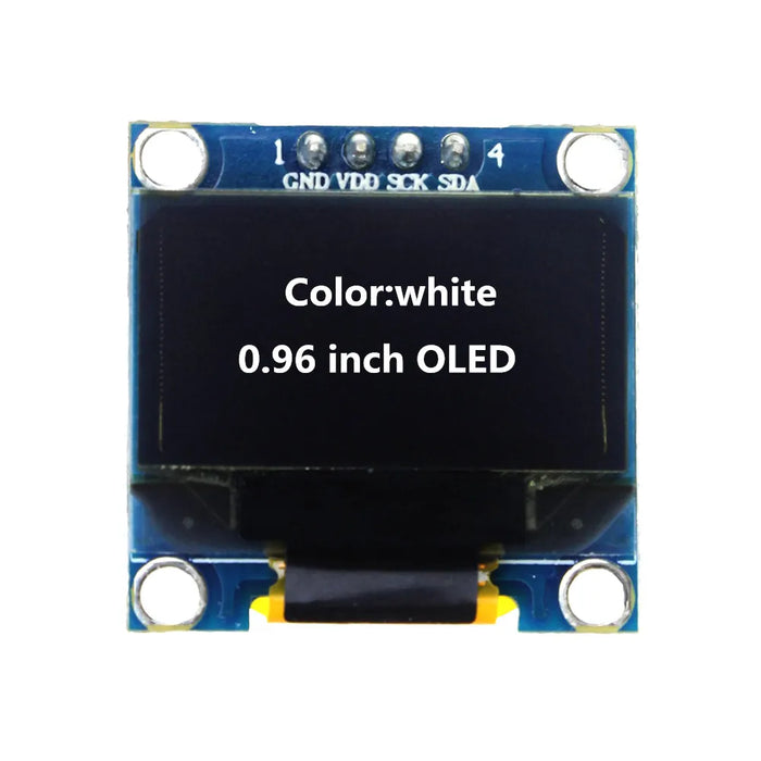 0.91 pollici 128x32 IIC I2C Display LCD OLED bianco/blu modulo fai da te SSD1306 Driver IC DC 3.3V 5V per arduino