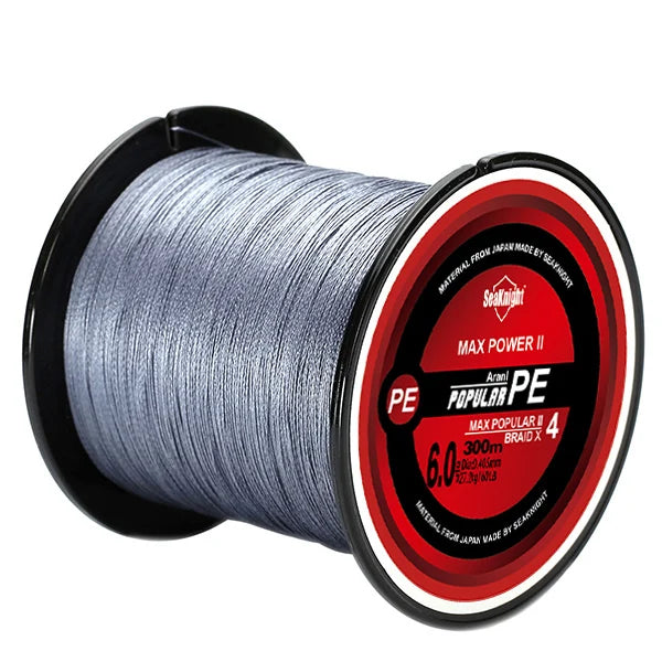 SeaKnight Marca TriPoseidon Serie 4 Fili 300M PE Lenza Intrecciata 8-60LB Lenza Multifilamento Liscia Pesca Alla Carpa