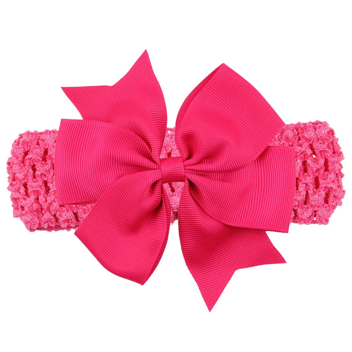 Fascia per bambina accessori per capelli per neonati copricapo neonato regalo di natale bambini fasciatura nastro fiocchi Bowknot morbido elastico