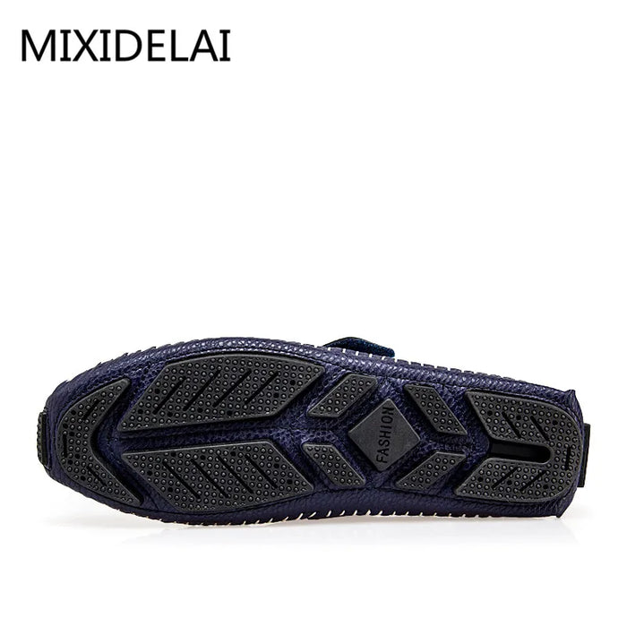 MIXIDELAI Mocassini moda per uomo Mocassini Estate Walking Scarpe casual traspiranti Uomo Gancio e anello Guida Barche Scarpe da uomo Appartamenti