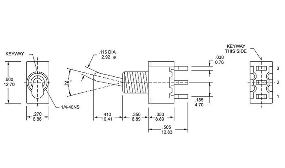 10 pz/lotto Blu Mini MTS-102 3-Spille SPDT ON-ON 6A 125VAC In Miniatura Interruttori A Levetta