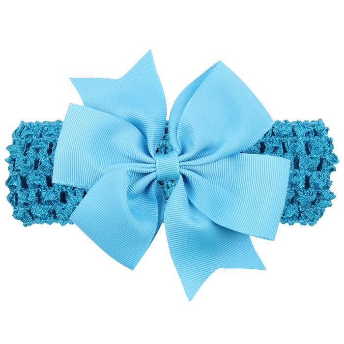 Fascia per bambina accessori per capelli per neonati copricapo neonato regalo di natale bambini fasciatura nastro fiocchi Bowknot morbido elastico