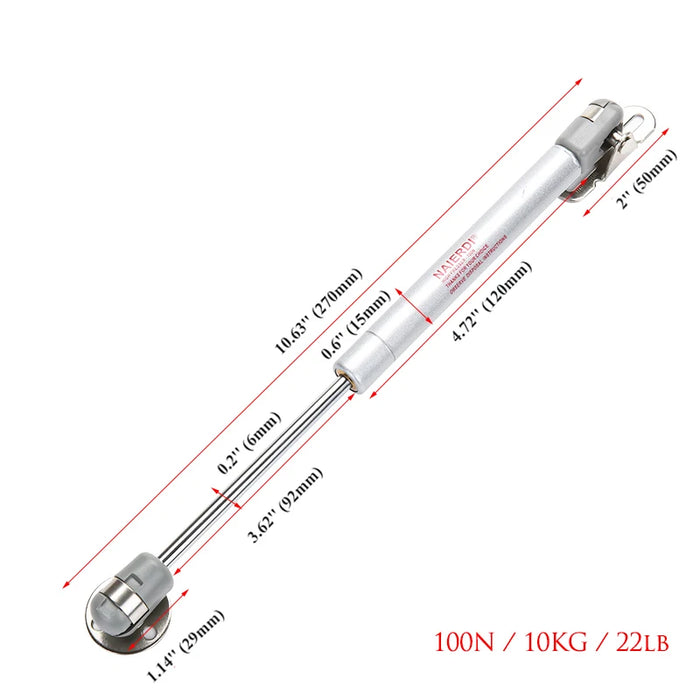 4 PCS NAIERDI 10-15 KG Mobili Molla A Gas Cerniere Armadio Cucina Gabinetto Idraulico Porta Cerniera Tipo Mcpherson Coperchio Supporto scatola di Ferramenteria e attrezzi